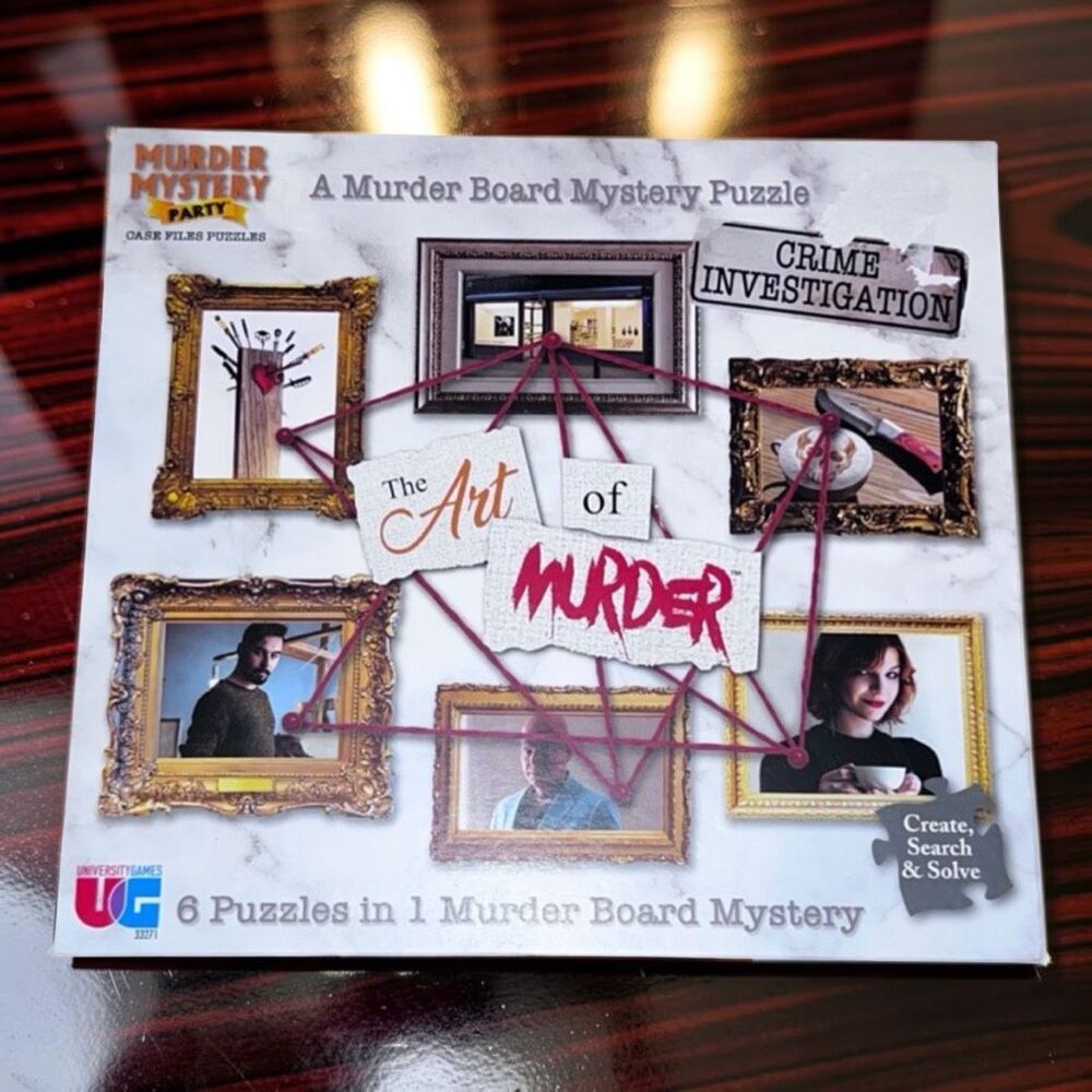 NEW Murder Mystery Party Case File Murder Board Puzzle The Art of Murder